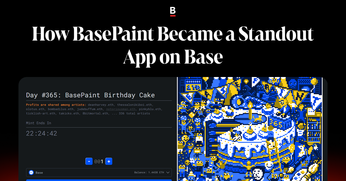 How BasePaint Became a Standout App on Base