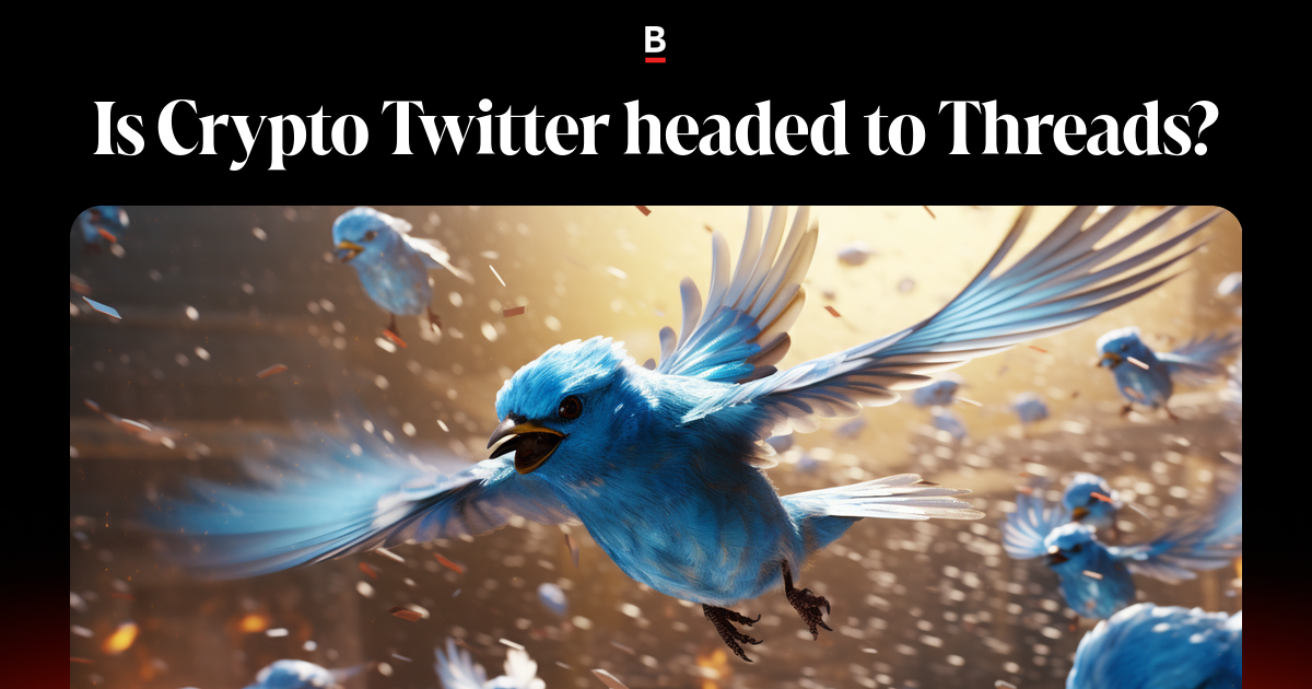 Is Crypto Twitter headed to Threads?