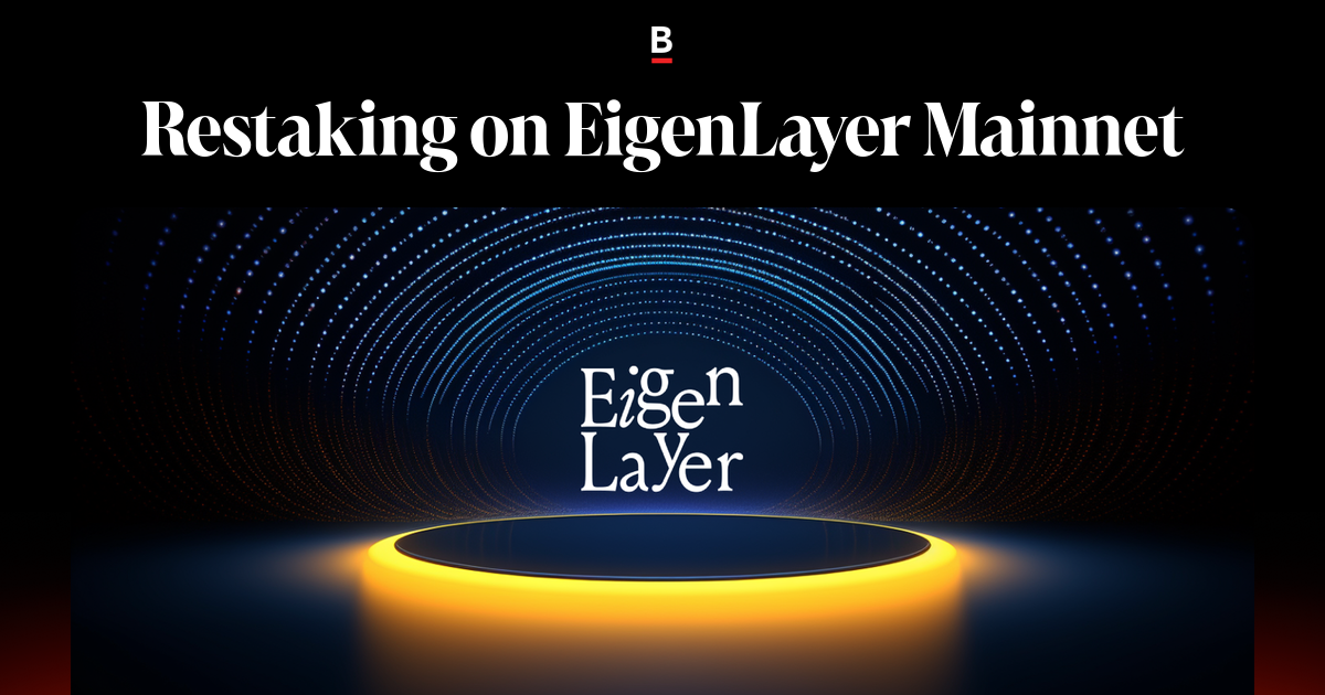 Restaking on EigenLayer Mainnet