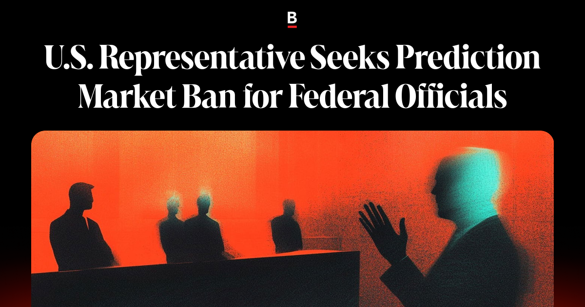 Representative Sign U.S. Representative Seeks Prediction Market Ban for Federal Officials ...