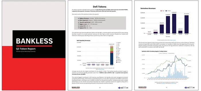 Informe sobre el tercer trimestre sin bancos