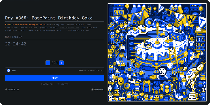 Cómo BasePaint se convirtió en una aplicación destacada en Base