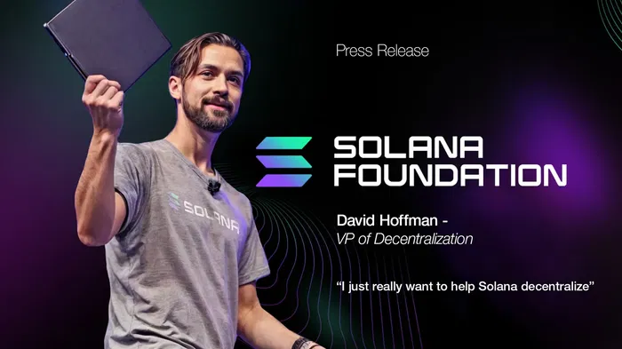 David Hoffman se une a Solana como Vicepresidente de Descentralización