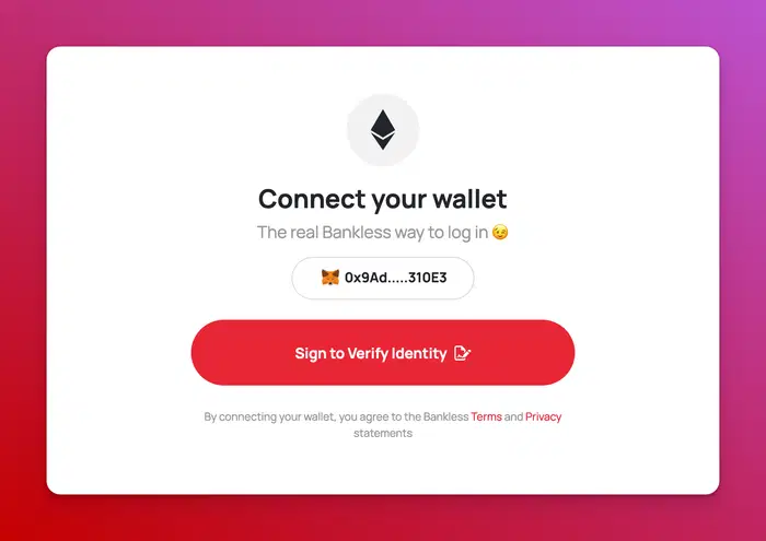 Sign in with Ethereum/Wallet